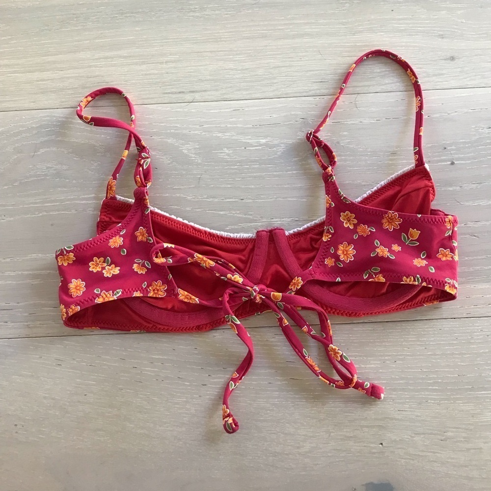 frankie’s bikinis autumn flower bikini top sz XS extra small - Picture 7 of 8